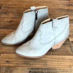 Frye ice blue booties